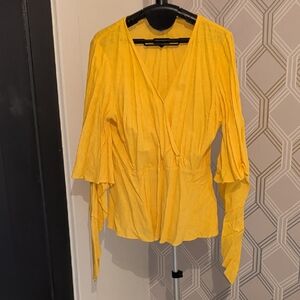 Halston Heritage Yellow Blouse